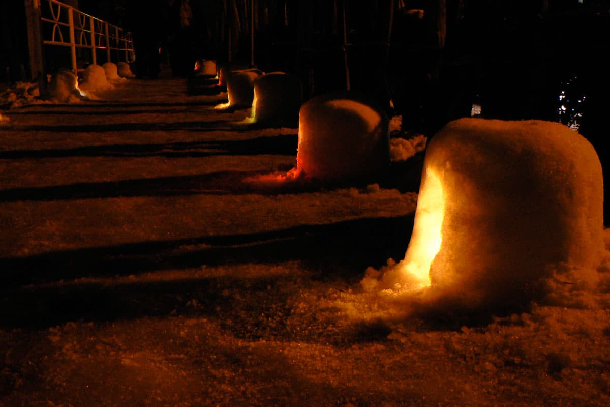 Yokote Kamakura Snow Festival